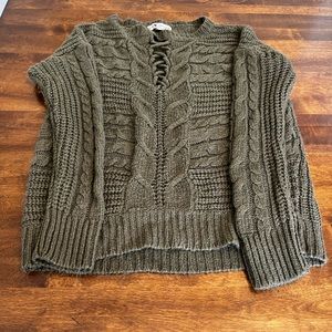 Love Change Sweater. Womens Small. Green.